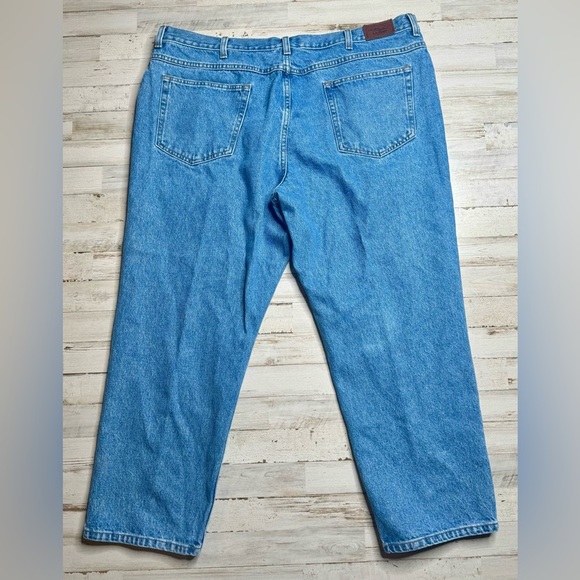 L.L. Bean Blue Standard Fit Straight Leg Denim Jeans Men's 44x28 - Picture 8 of 10